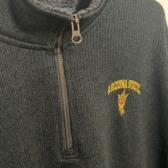 🔥 CHAMPION ELITE Arizona St. 1/4 zip sweater pullover sweatshirt 2XL - PERFECT - Picture 2 of 6